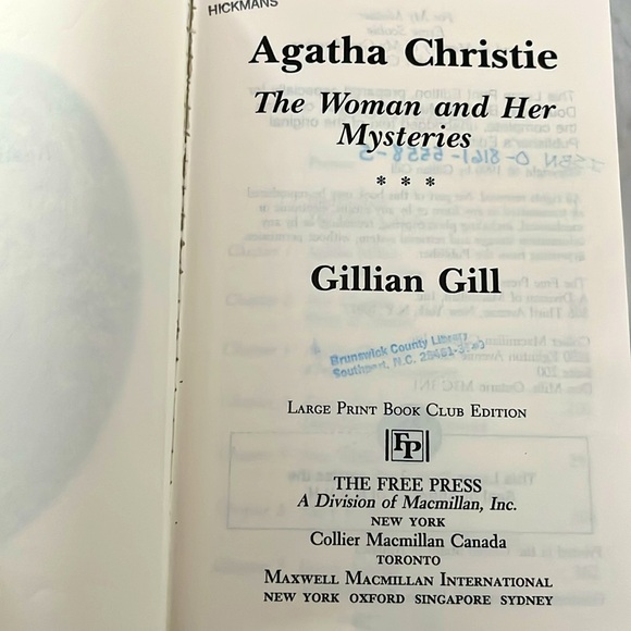 Agatha Christie The Woman And Her Mysteries HC/DJ Large Print - Picture 5 of 9